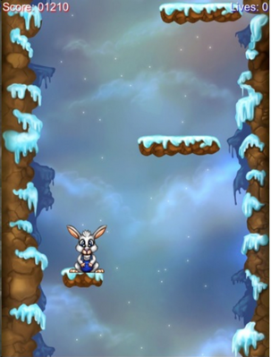Le jeu en ligne Bunny Jump -- Cliquez pour voir l'image en entier